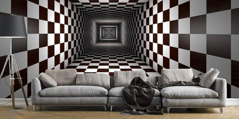 کاربرد کاغذ دیواری سه بعدی